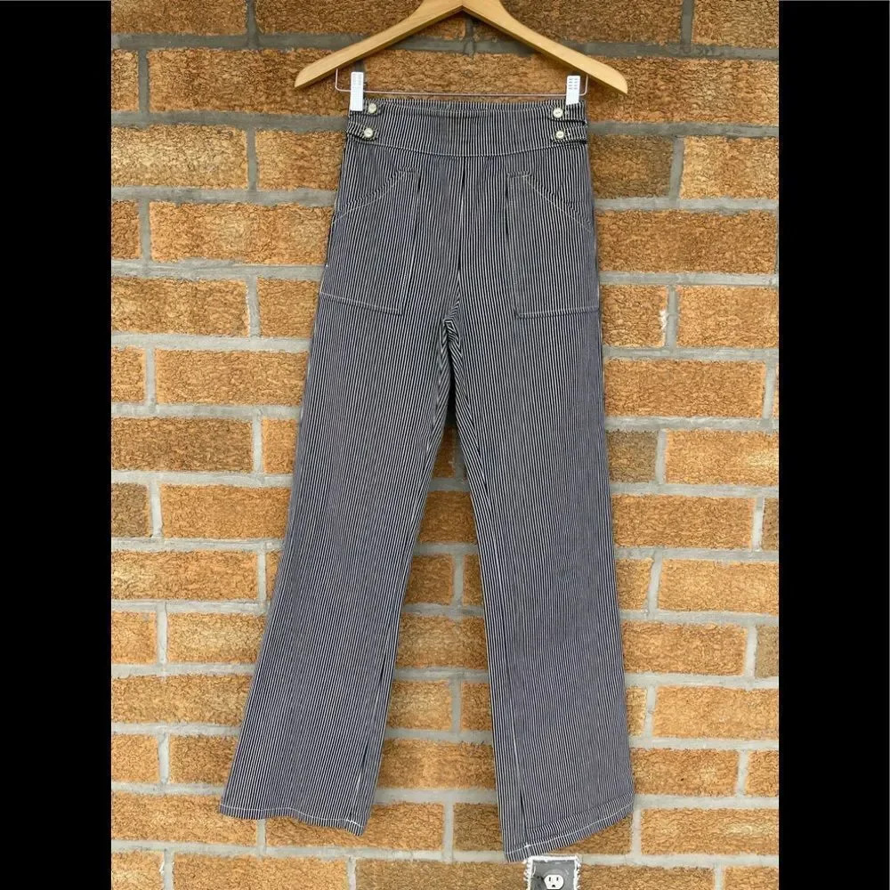 Maje wide leg denim trousers size 4 - Picture 1 of 12